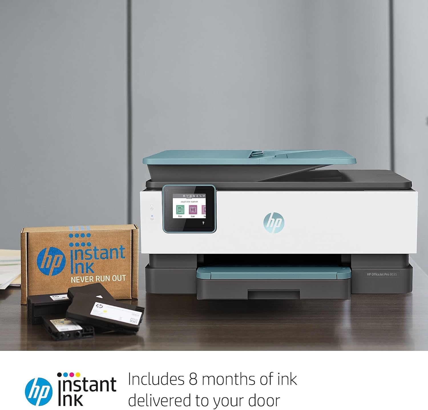 All-in-One Wireless Printer with 8 Months of Ink H1296