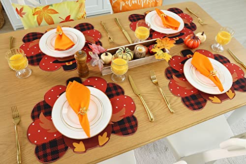 Set of 4 Burlap Christmas Placemats O917672