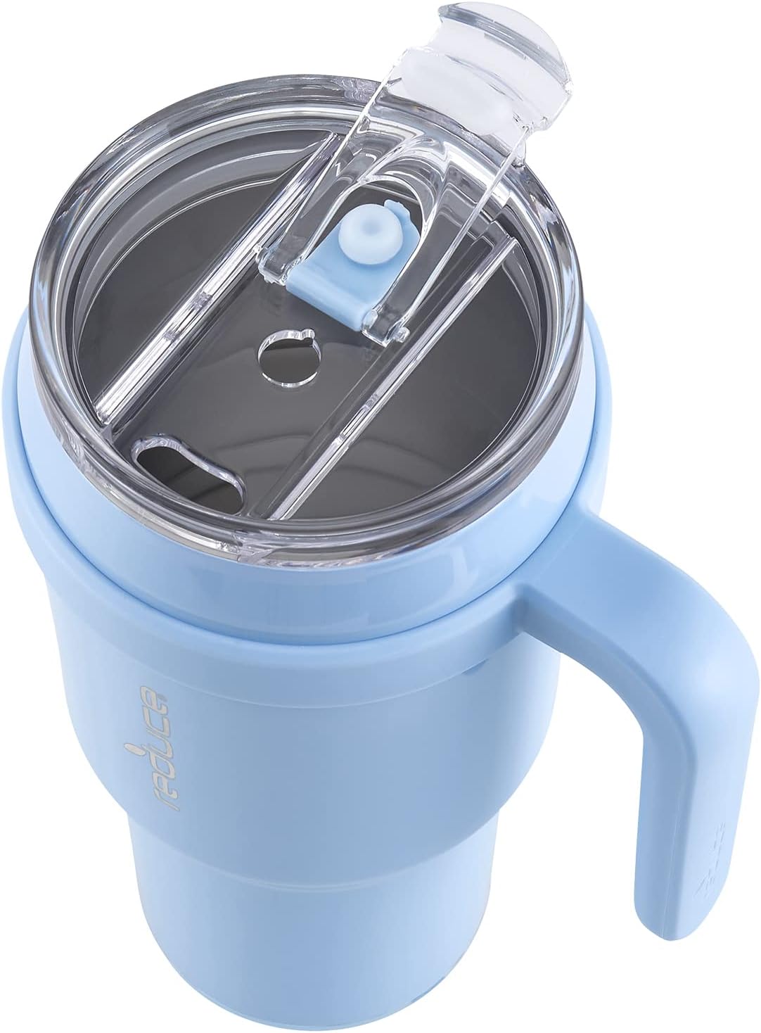40 oz Vacuum Insulated Stainless Steel Tumbler with Handle and Straw V291