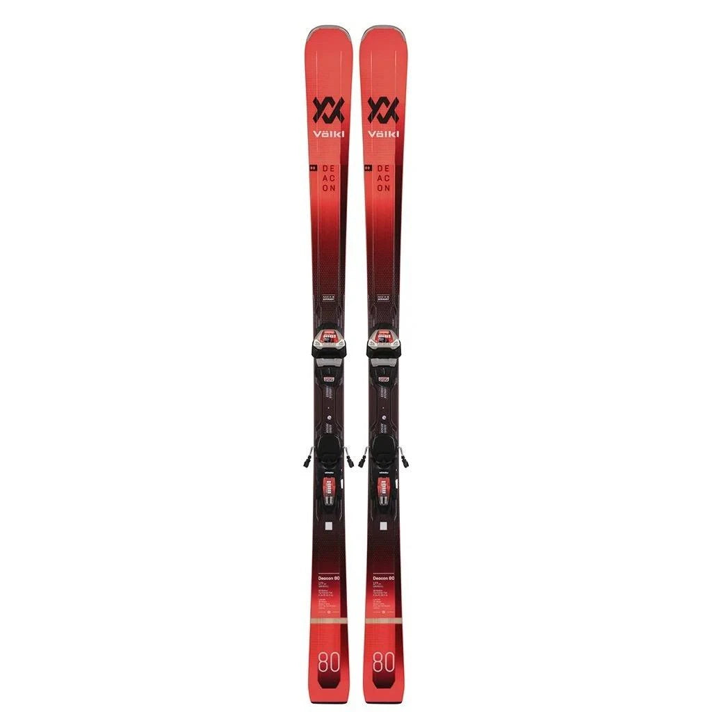 2021 Volkl Deacon 80 Skis with Lowride XL 13 FR Bindings - 182 J748236