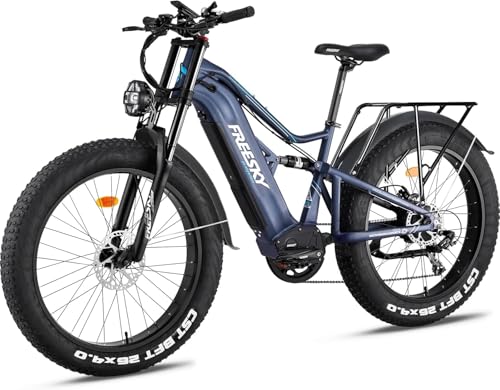 26" Fat Tire Full Suspension Electric Mountain Bike with 48V 30Ah Battery K19616