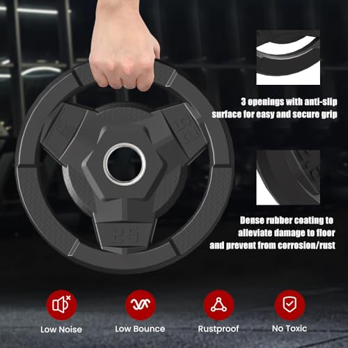 2.5 LB Rubber Coated Olympic Grip Plate J636740