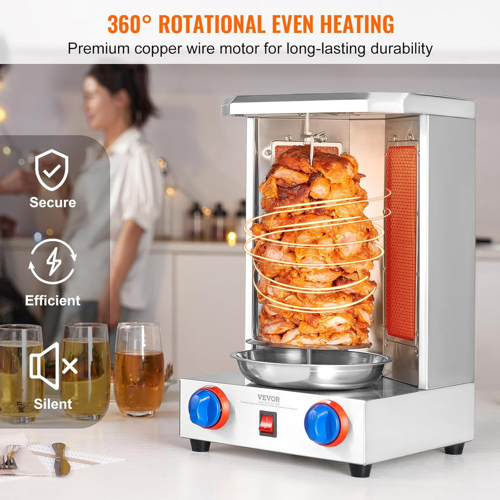 13 lbs Capacity Gas Vertical Broiler Shawarma Machine P5075