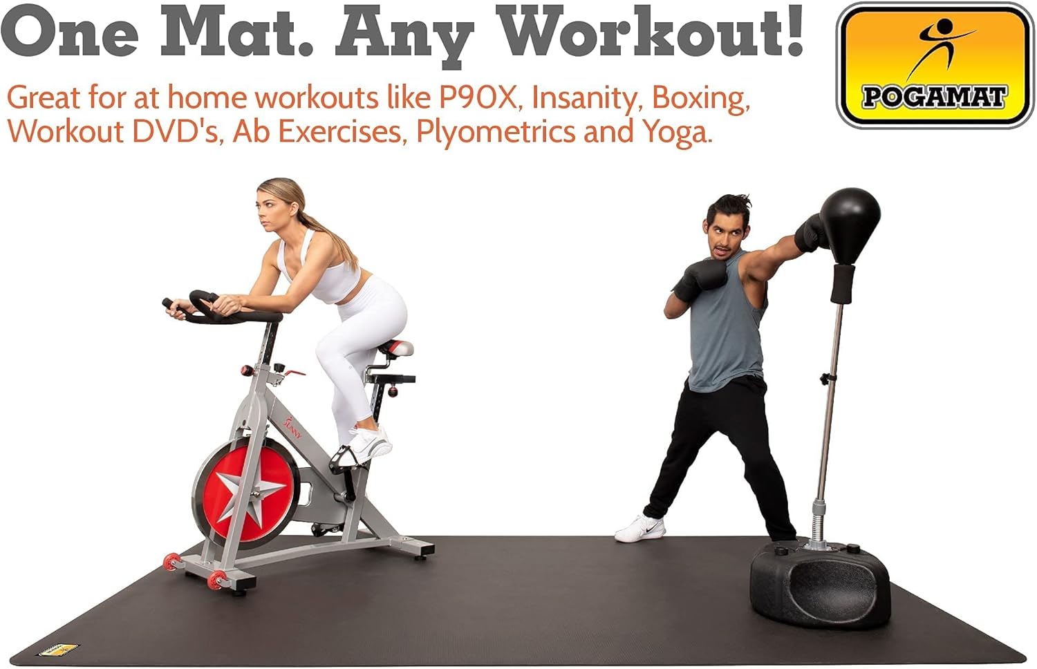 Large Exercise Mat 8 ft X 4 ft X 1/4" Thick E43029