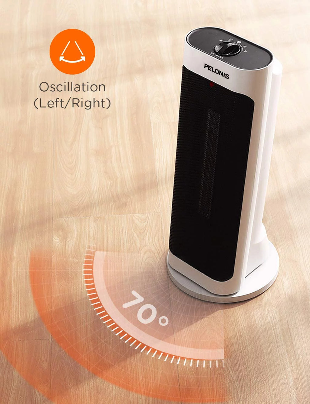 1500W Ceramic Space Heater White X904