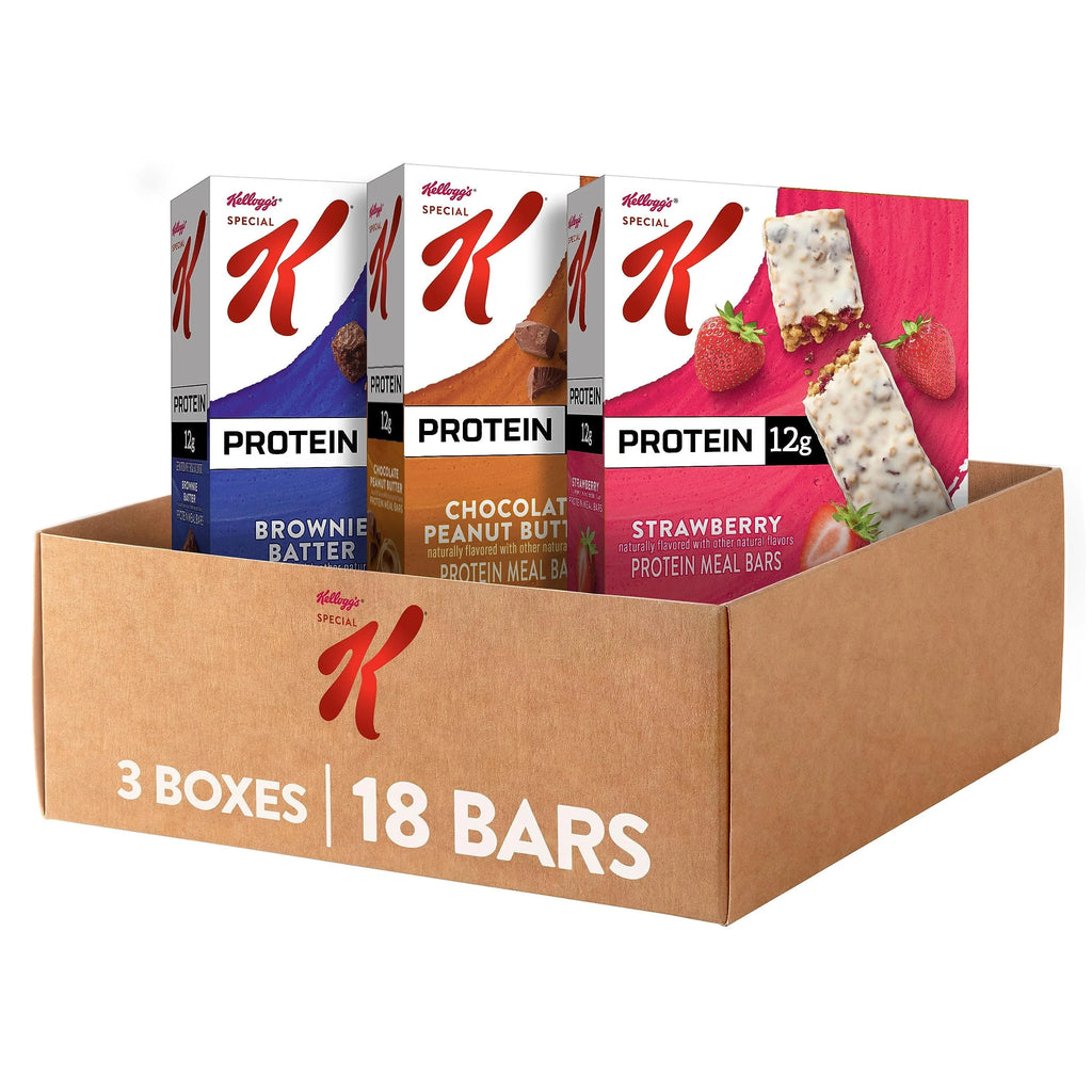 Special K Protein Meal Bars, Variety Pack (3 Boxes, 18 Bars) C958