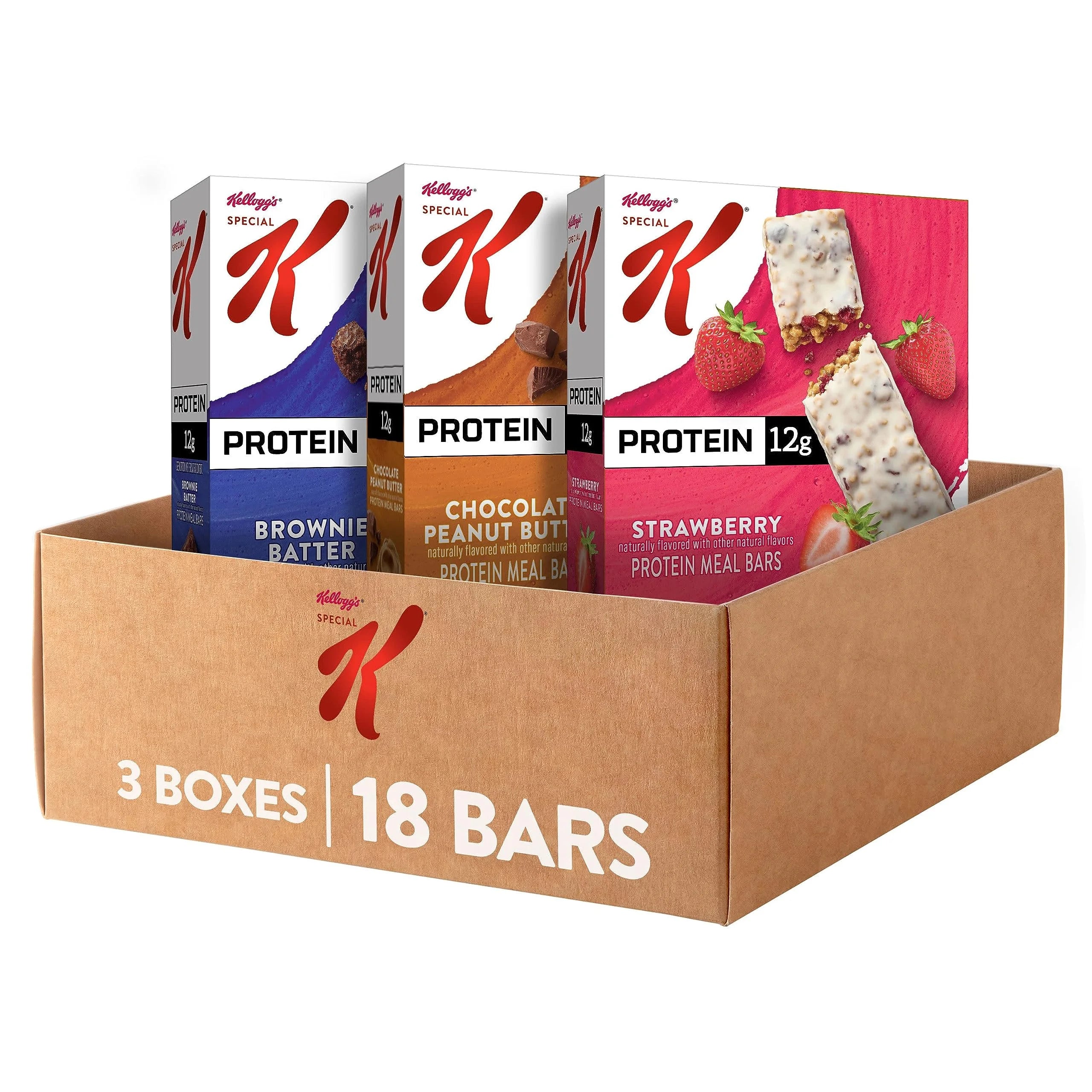 Special K Protein Meal Bars, Variety Pack (3 Boxes, 18 Bars) C958