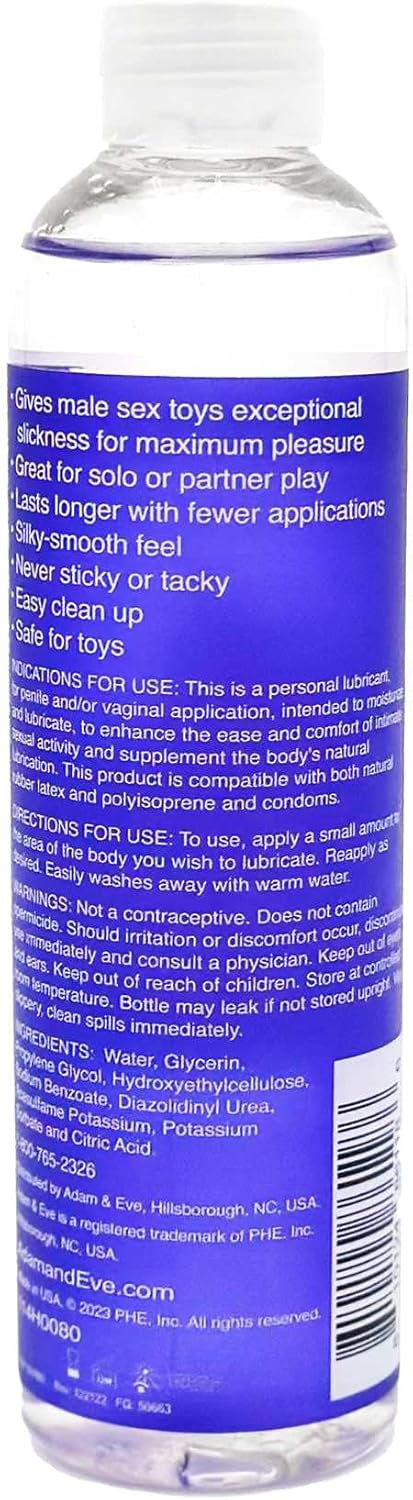 Water Based Gel Lube - 8oz J1106