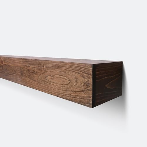 Brown 48Lx6Hx8D Floating Shelf Z9361