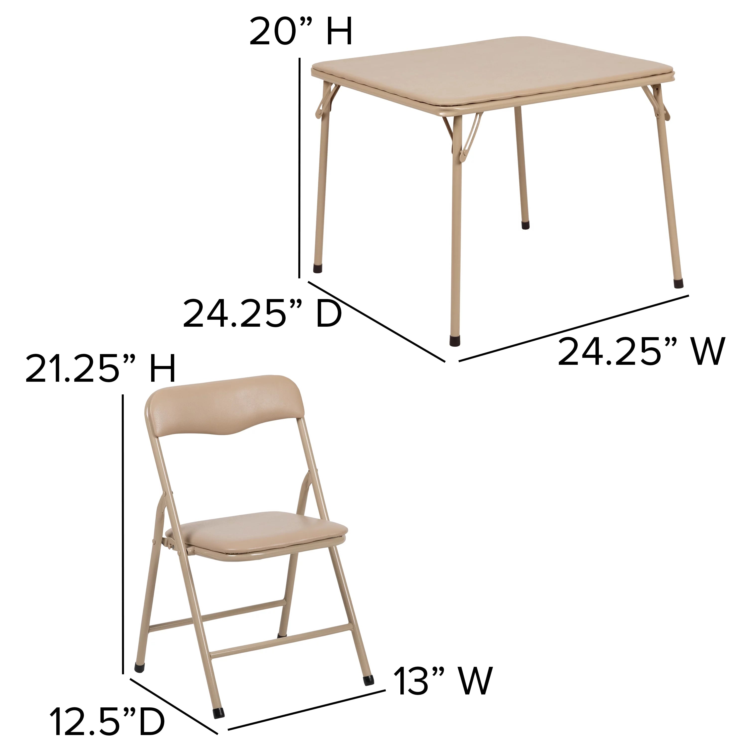 5 Piece Folding Table and Chair Set R986