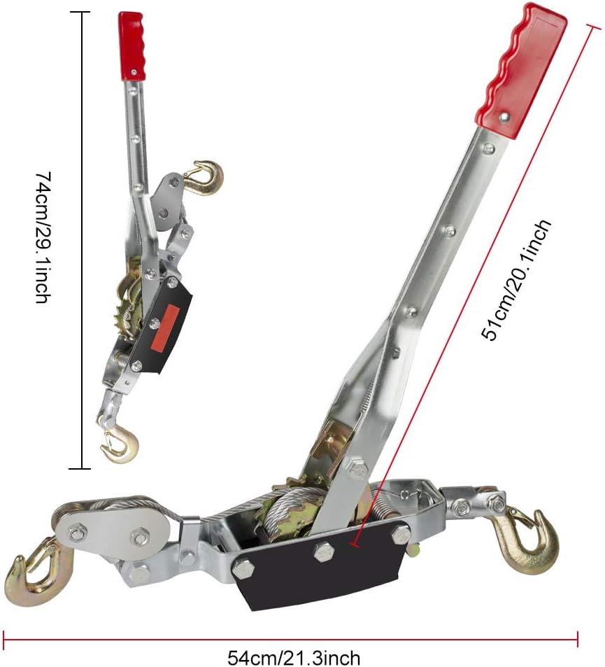 4 Ton Dual Gear Power Puller with Cable Rope U890445