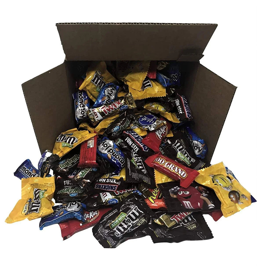 Bulk Chocolate 5.6 Lb Mini Christmas Candy Bars Variety Pack N8318