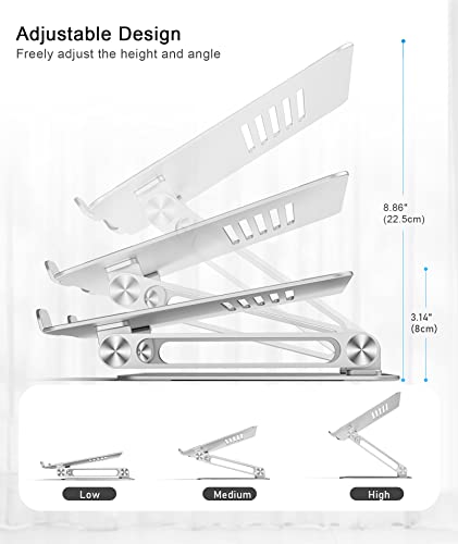 Adjustable Aluminum Laptop Stand W42498