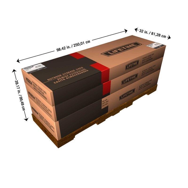 15 ft. W x 8 ft. D Plastic Storage Shed Y278