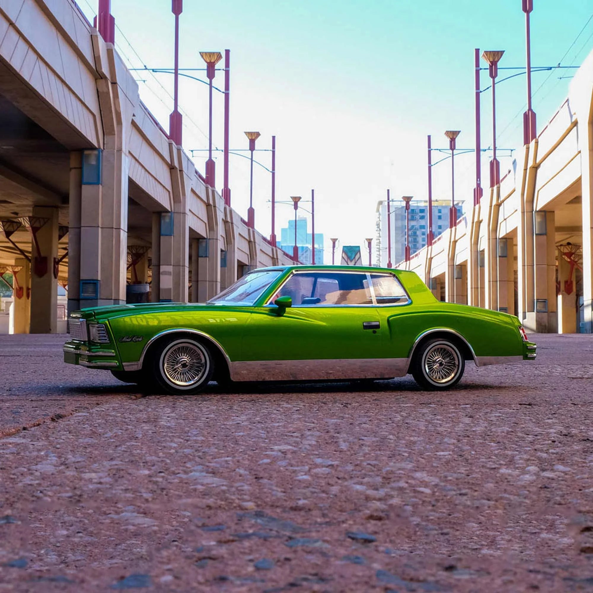 1/10 1979 Chevrolet Monte Carlo Brushed 2 Wheel Drive Lowrider Green RTR On-Road Car V381