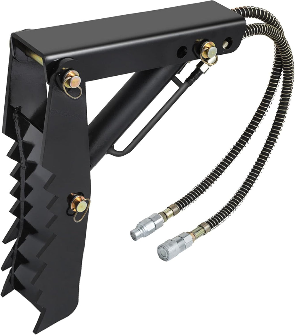 24 inch Hydraulic Backhoe Excavator Thumb Attachments Weld On 1/2in Teeth Thick Steel Plate Assembly with Hydraulic Cylinder Z410