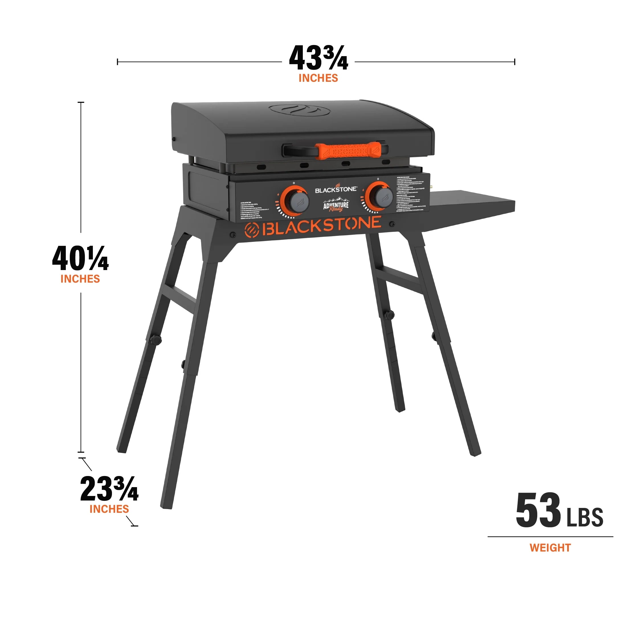 22 Propane Griddle with Stand and Adapter Hose U5791