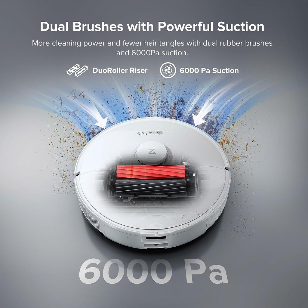 White Robot Vacuum and Mop V63159