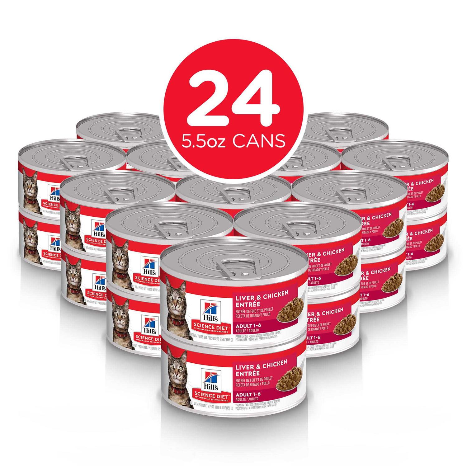 Adult Liver & Chicken Entree Canned Cat Food D3287