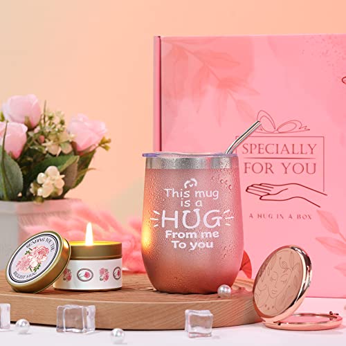 Gift Basket with Tumbler Blanket J1432