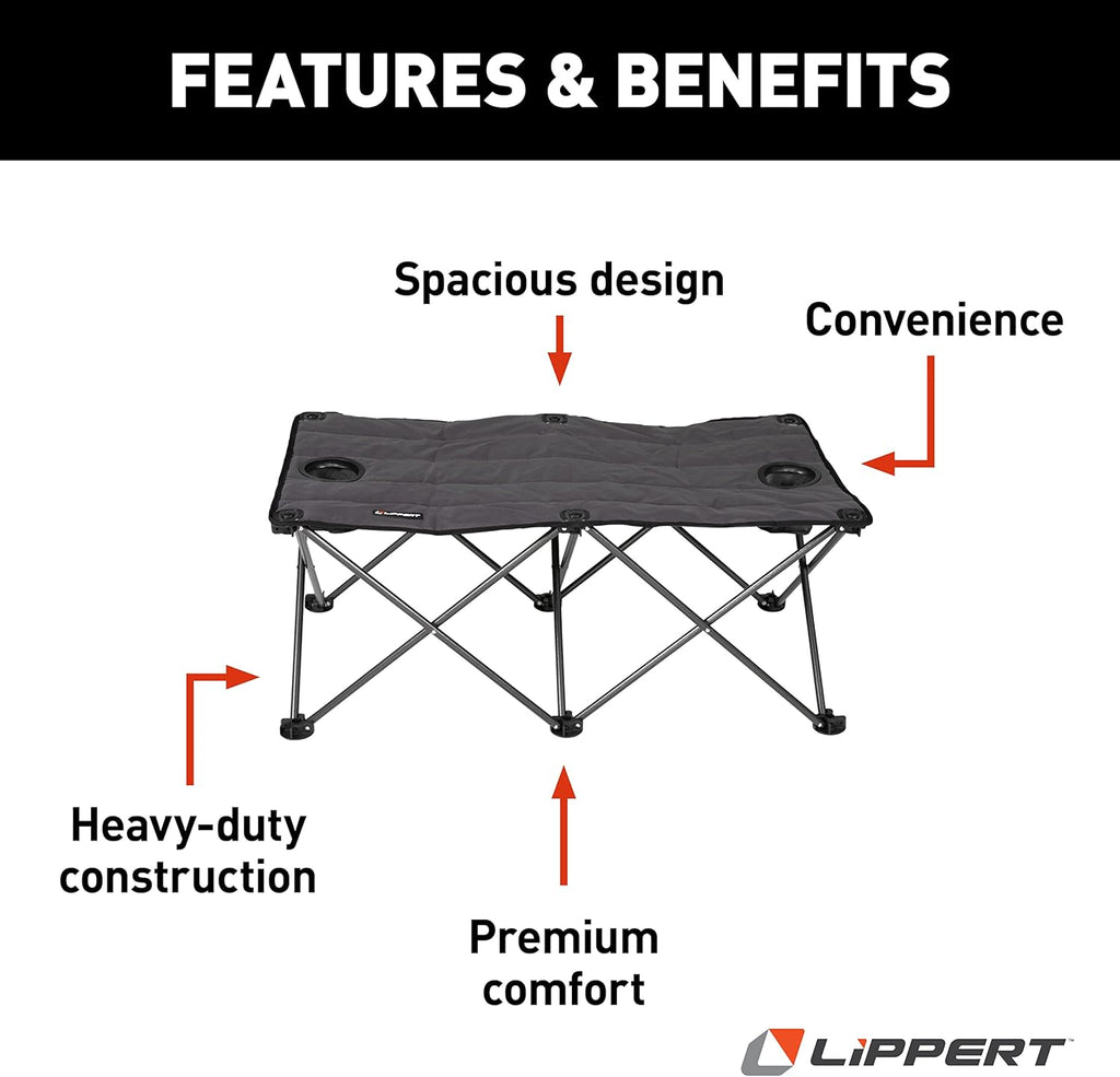 Dark Gray Campfire Ottoman G275948