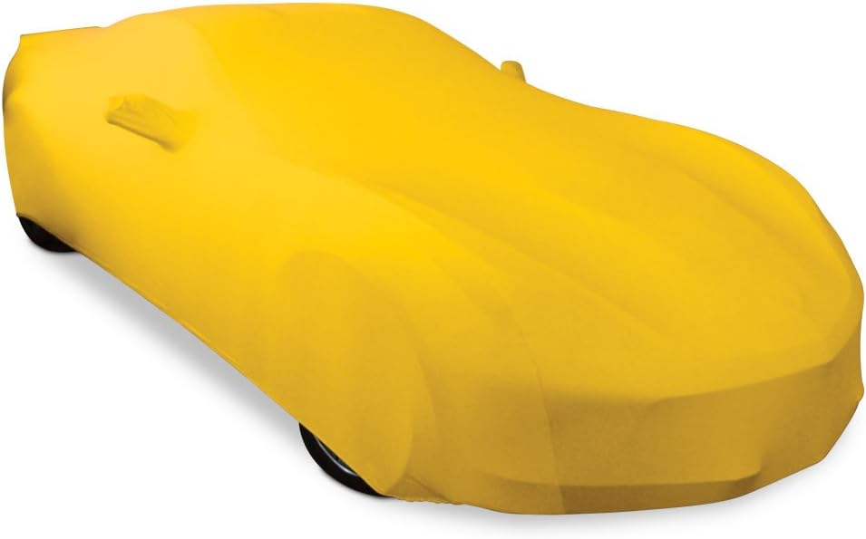 Dark Red Satin Stretch Indoor Car Cover D568