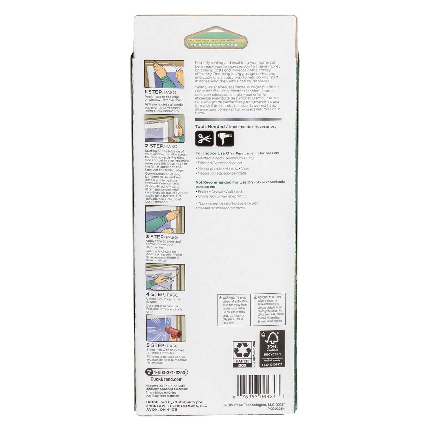62 in. x Rolled Film Window Kit L7058
