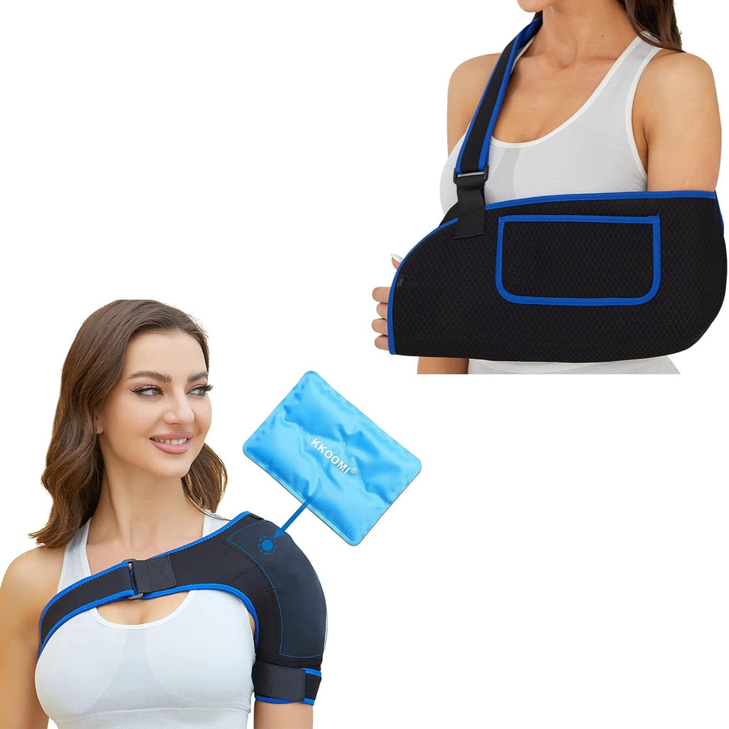 Arm Sling Shoulder Immobilizer with Adjustable Padded Shoulder Brace R61367