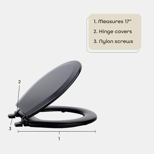 Standard Wood Toilet Seat, Tea Rose - 17 Inch K35718