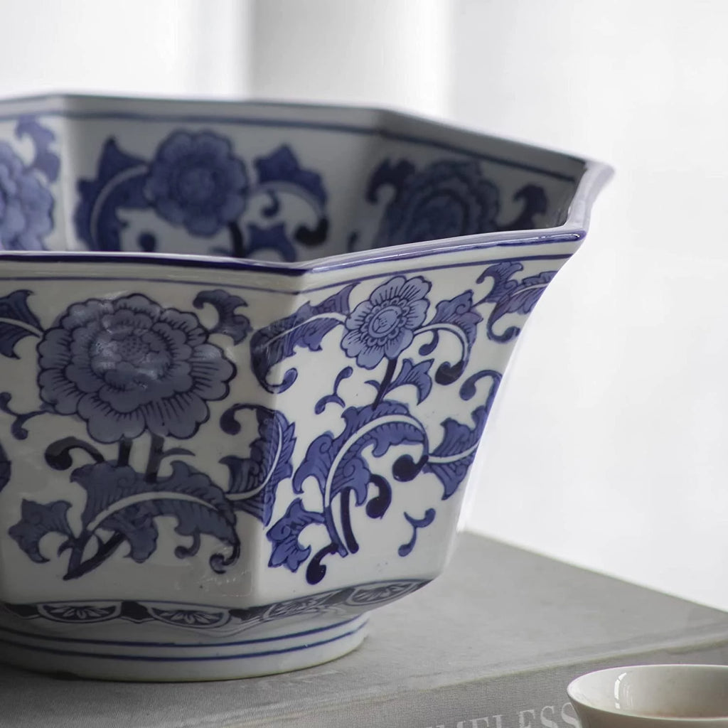 Blue and White Porcelain Bowl, 11" x 11" x 6" X475866