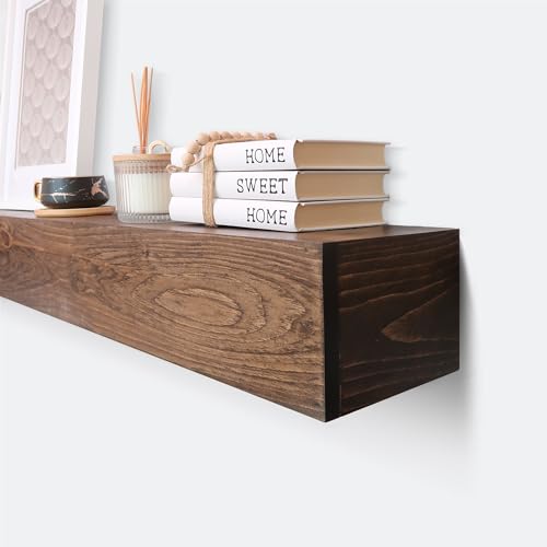 Brown 48Lx6Hx8D Floating Shelf Z9361