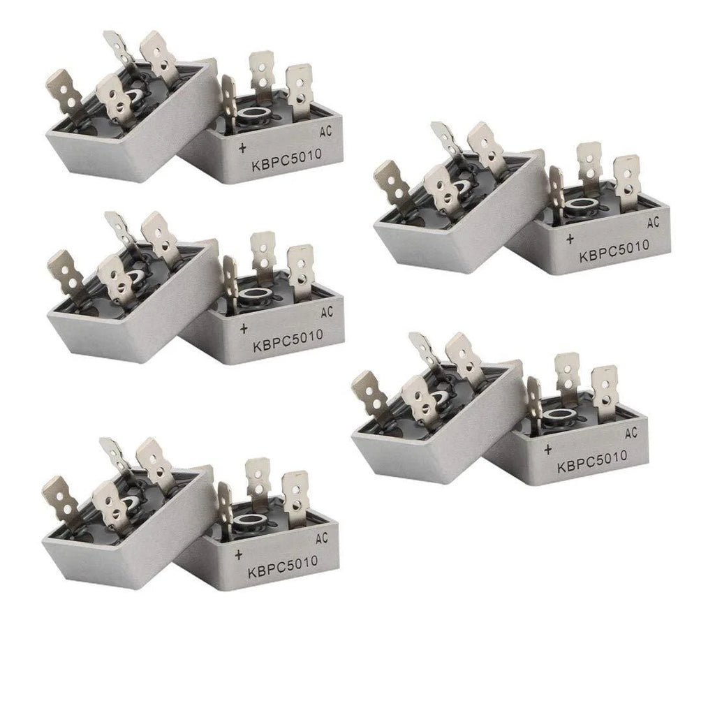 5/10Pcs 1000V 50A Metal Case Single Phase Diode Bridge Rectifier A46002