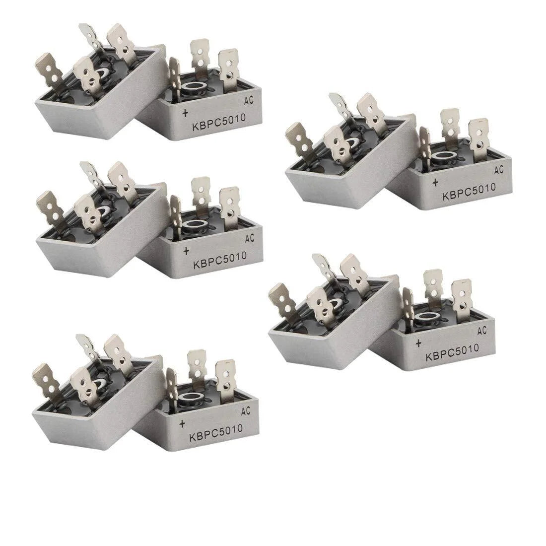 5/10Pcs 1000V 50A Metal Case Single Phase Diode Bridge Rectifier A46002
