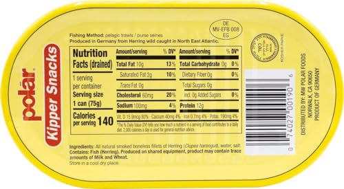 Kipper Snacks, 3.53 Ounce (Pack of 12), Canned Fish U6759