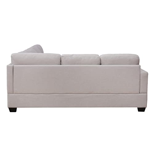 Beige U-Shape Sectional Sofa B6711