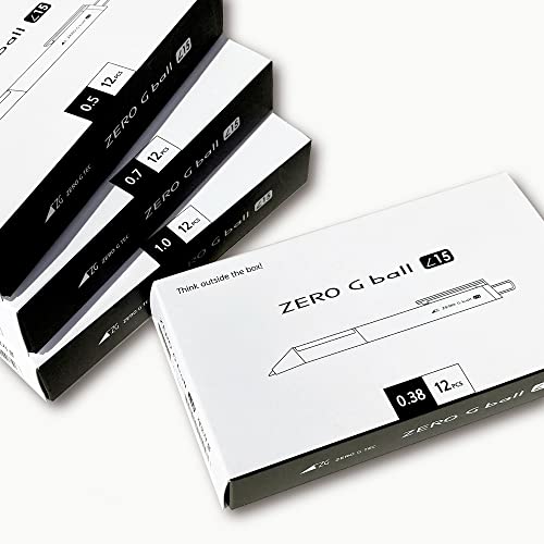Black Ink Retractable Ballpoint Pen Set of 6 M344