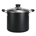 2PC Black 12 Quart Non-Stick Stock Pot M5842