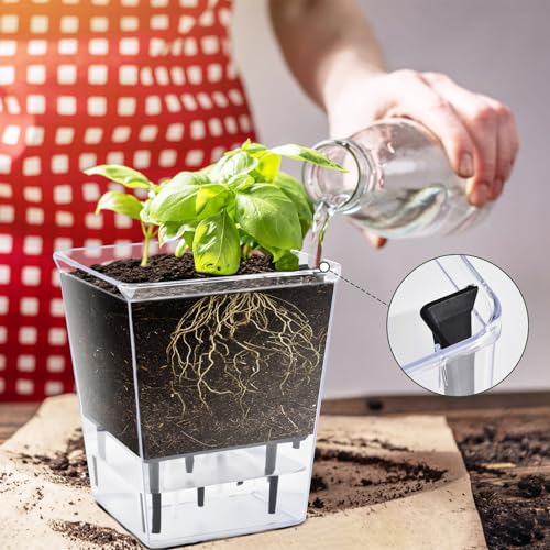 3 Pack 2.7 Inch Self Watering Planter Pot W284515