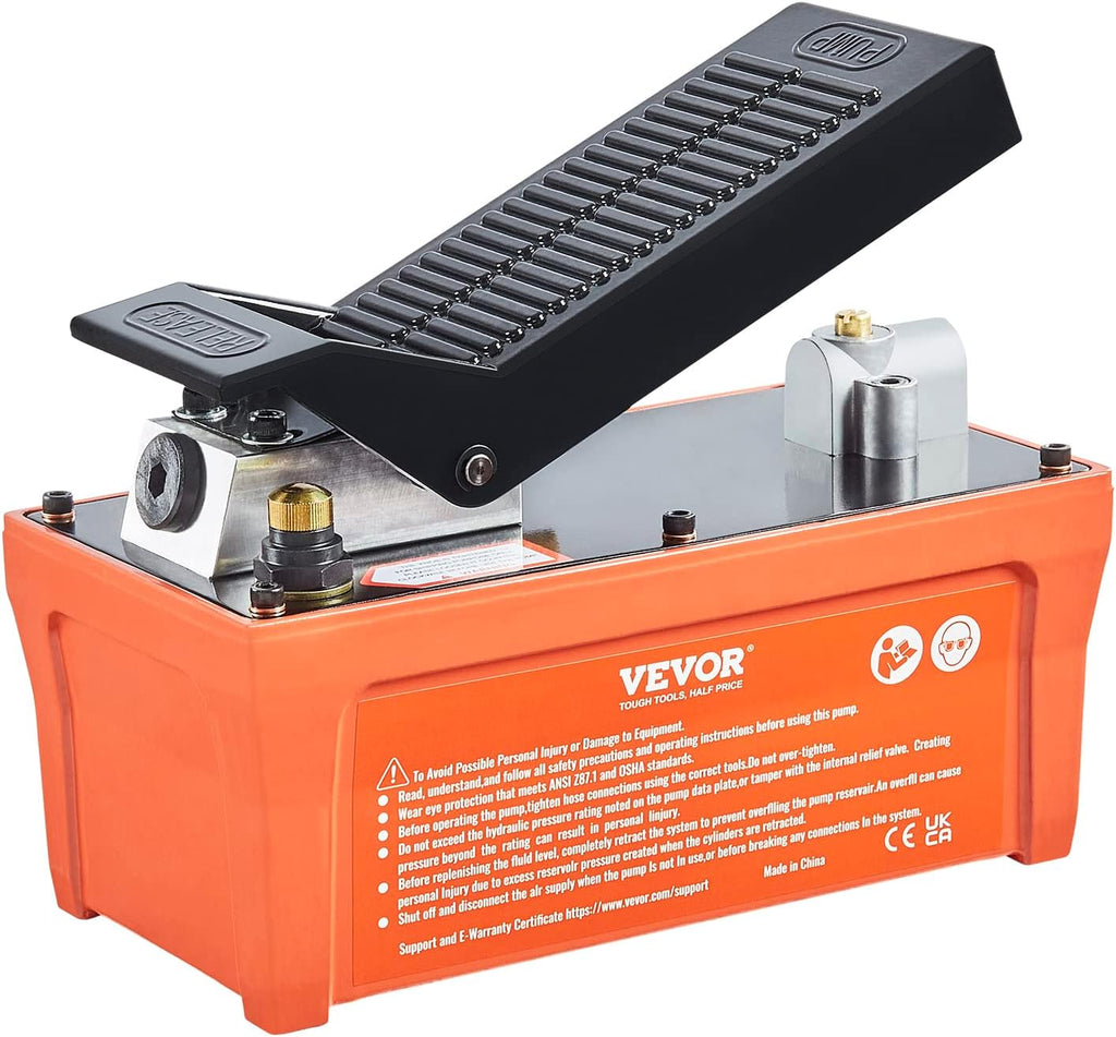 Air Hydraulic Pump, 10,000 PSI, 1/2 Gal Reservoir, Foot Actuated Z58905