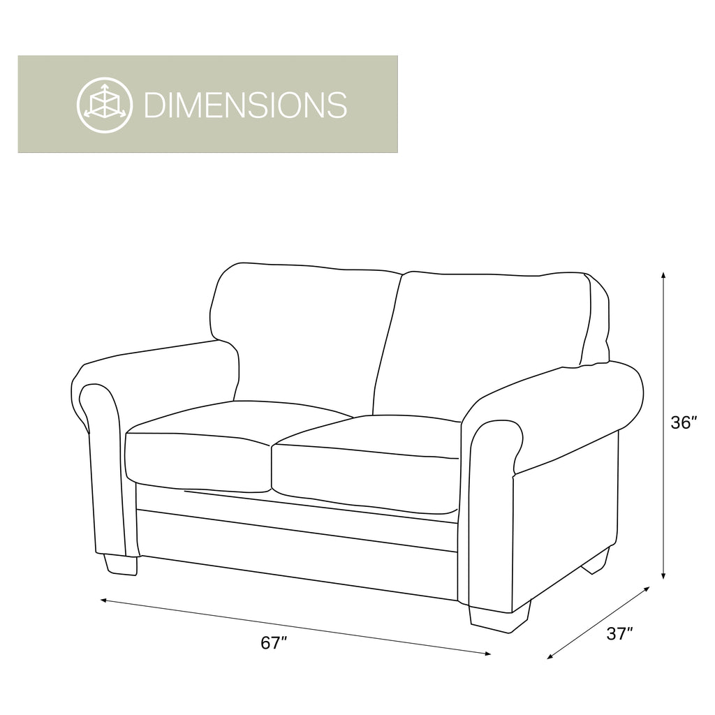 4-piece Microfiber Sofa Set in Brown U211