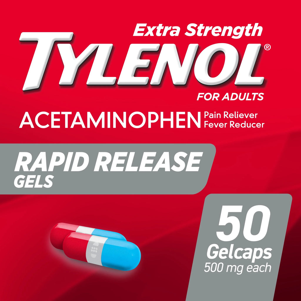 Extra Strength Acetaminophen Rapid Release Gels, 100 ct T5094