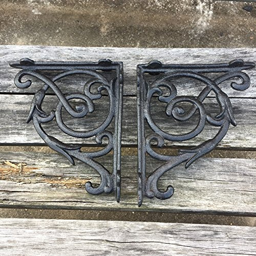 Black Cast Iron Shelf Bracket F824244