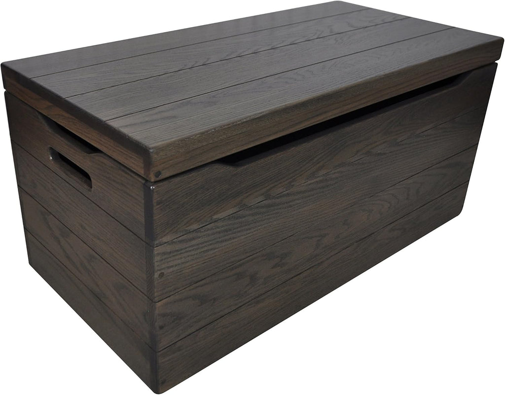 30" Solid Wooden Storage Chest with Handles J187982