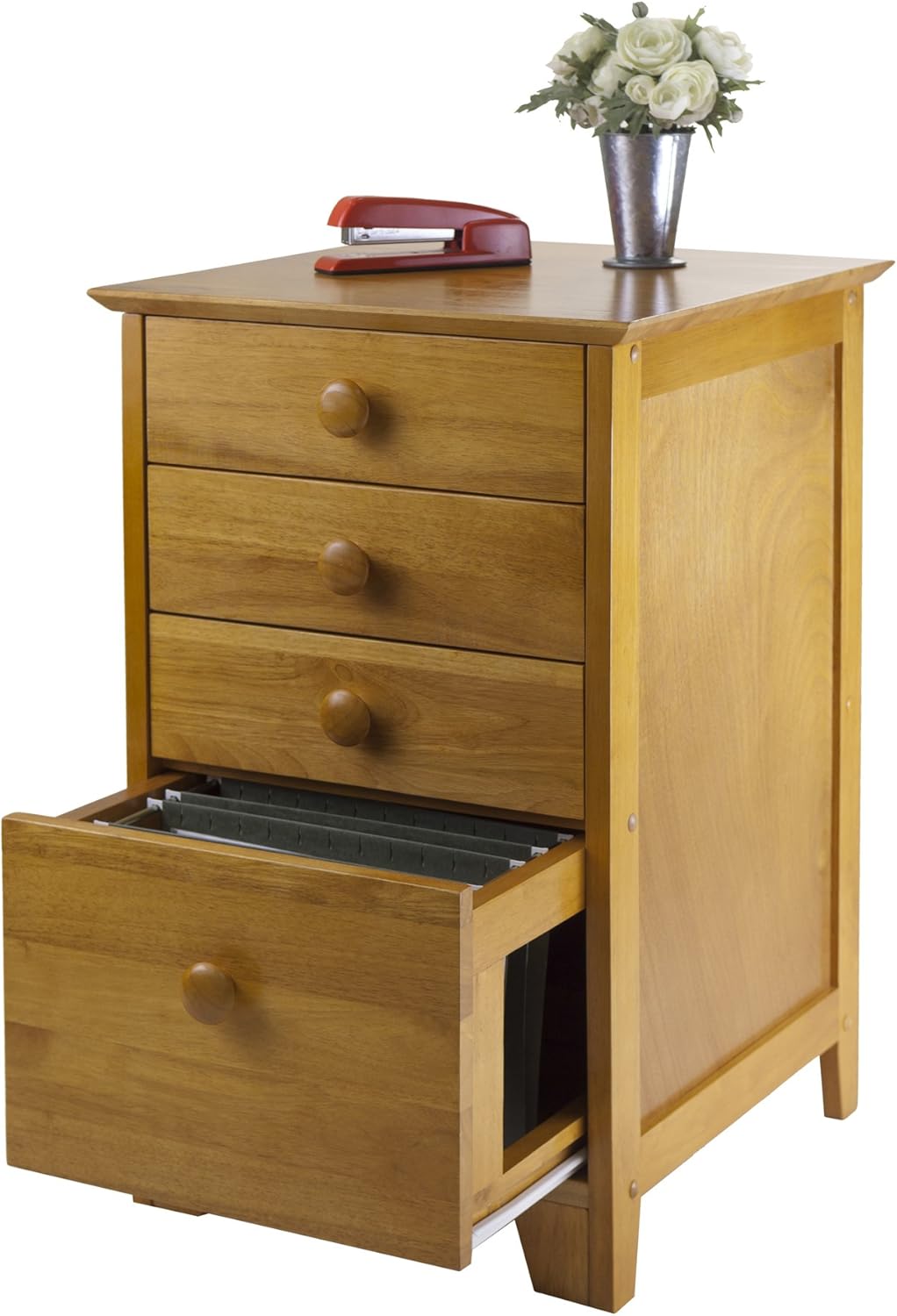Honey Wood Filing Cabinet U30558