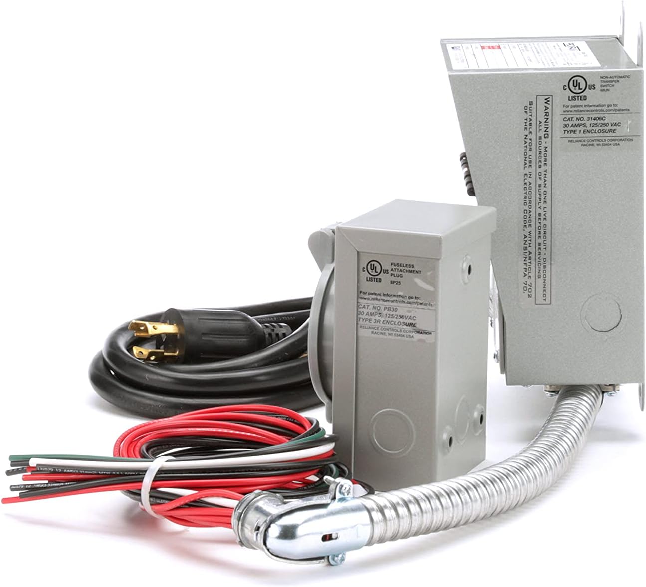 30 Amp 6-Circuit Transfer Switch Kit for Generators L43536