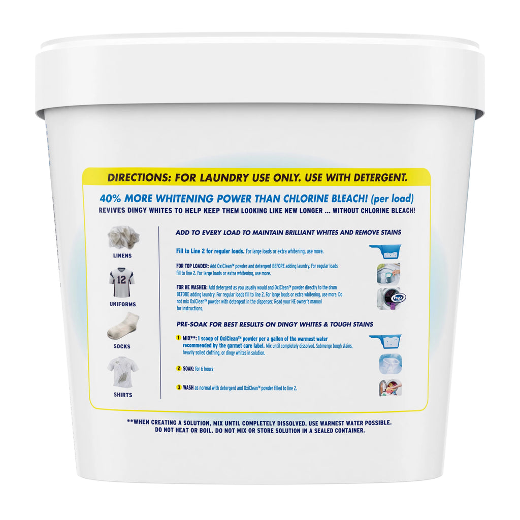 5 lb Laundry Whitener and Stain Remover Powder X526042