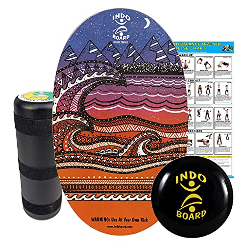 Original Training Package Balance Board with Deck, Roller, Cushion and Exercise Poster A185806