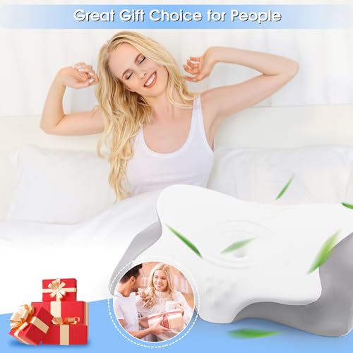 Memory Foam Cervical Neck Pillow O7663