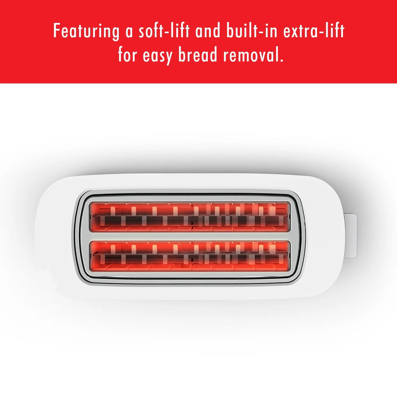Silver 4-Slice Long Slot Toaster P165474