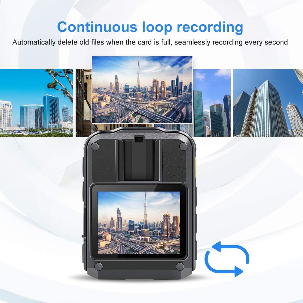 1296P HD Body Camera with 2 Inch Display, 32GB Memory B226909